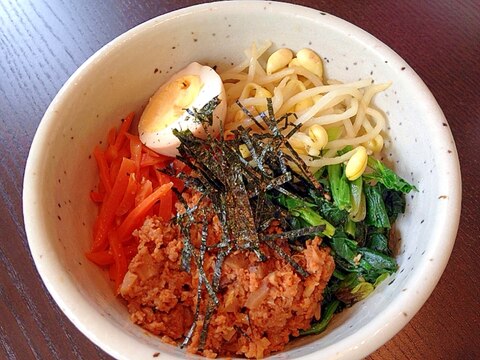 辛さ控えめビビンパ丼